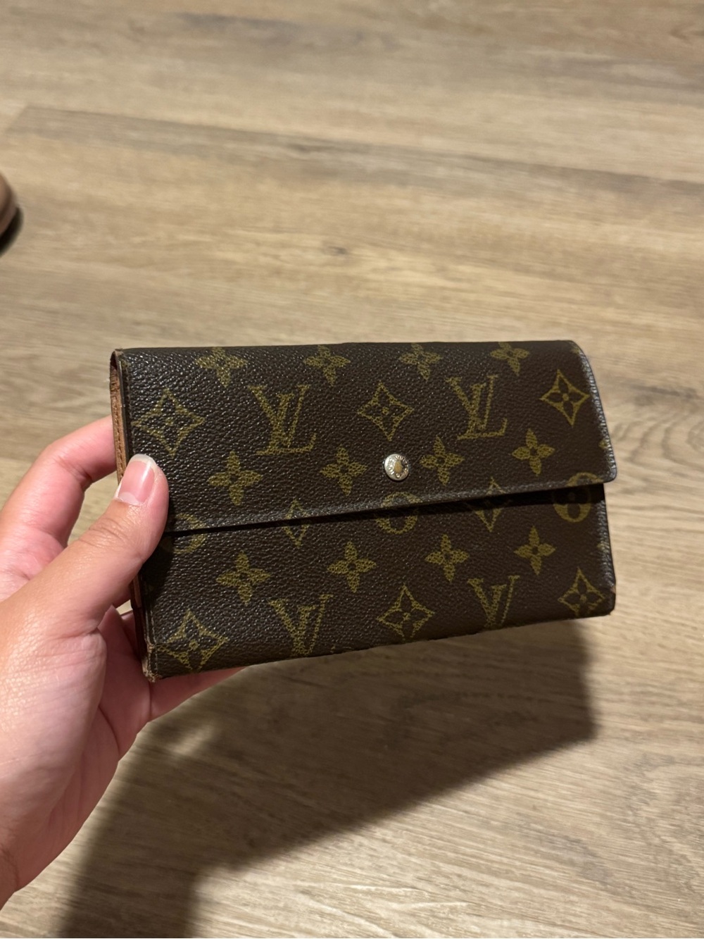 Louis Vuitton Vintage Monogram Long Continental Wallet Brown